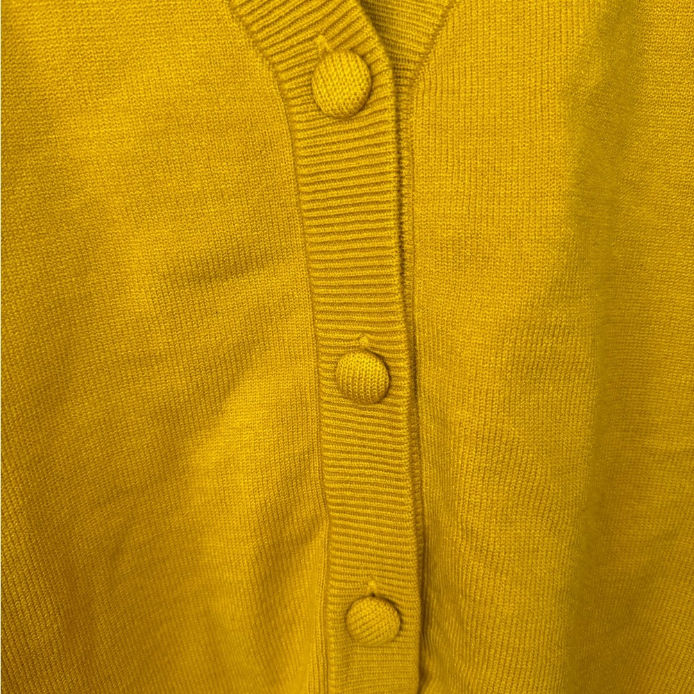 Her Universe Yellow Uniform short sleeve V neck cardigan sweater size 3X women - Picture 7 of 9